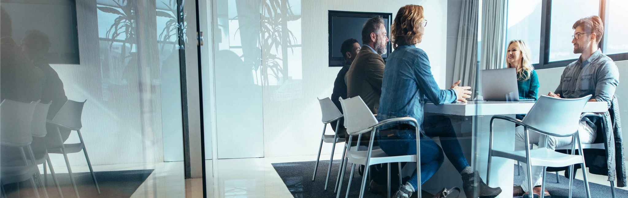 People at conference table